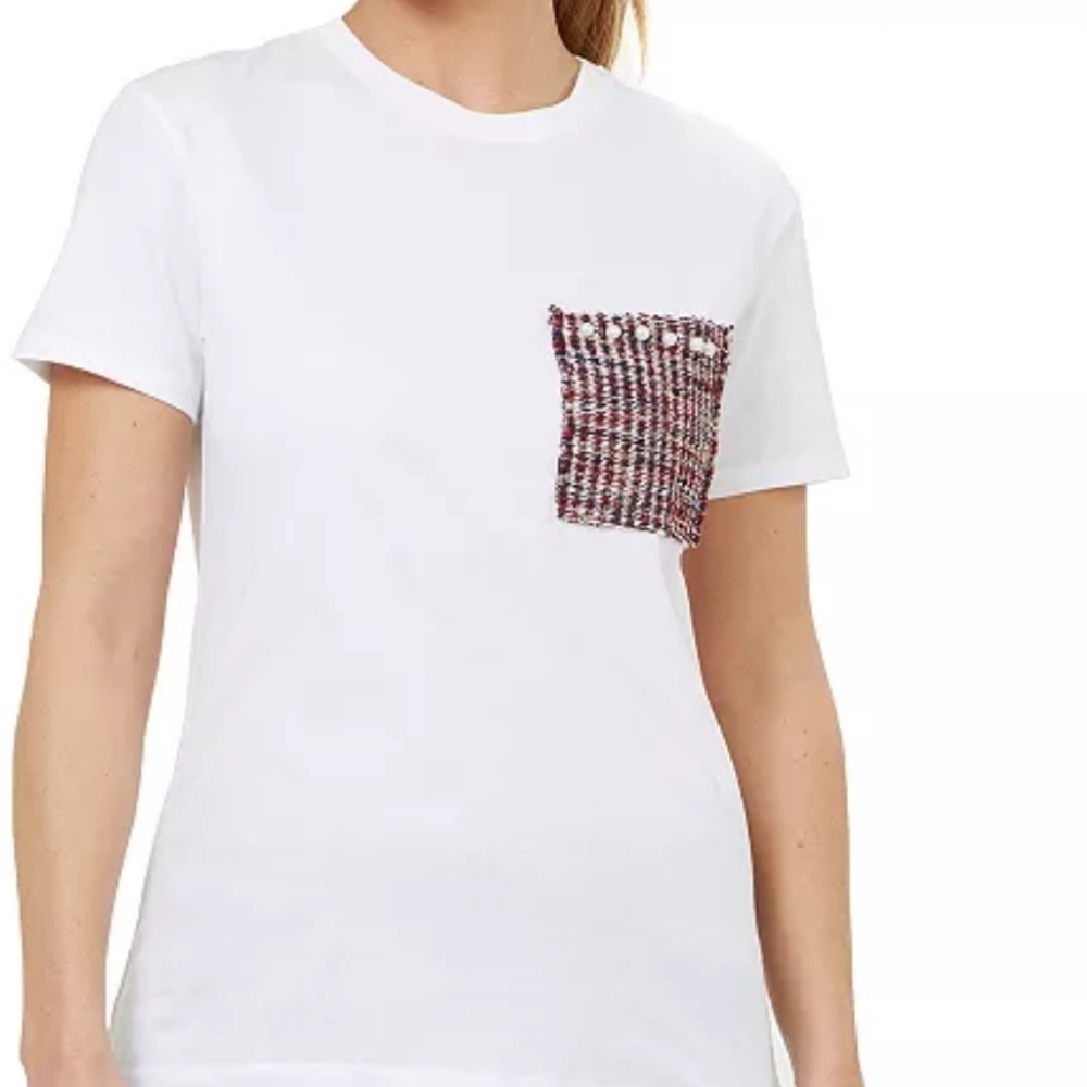 NWT Tweed Pocket Cotton T-Shirt sz small